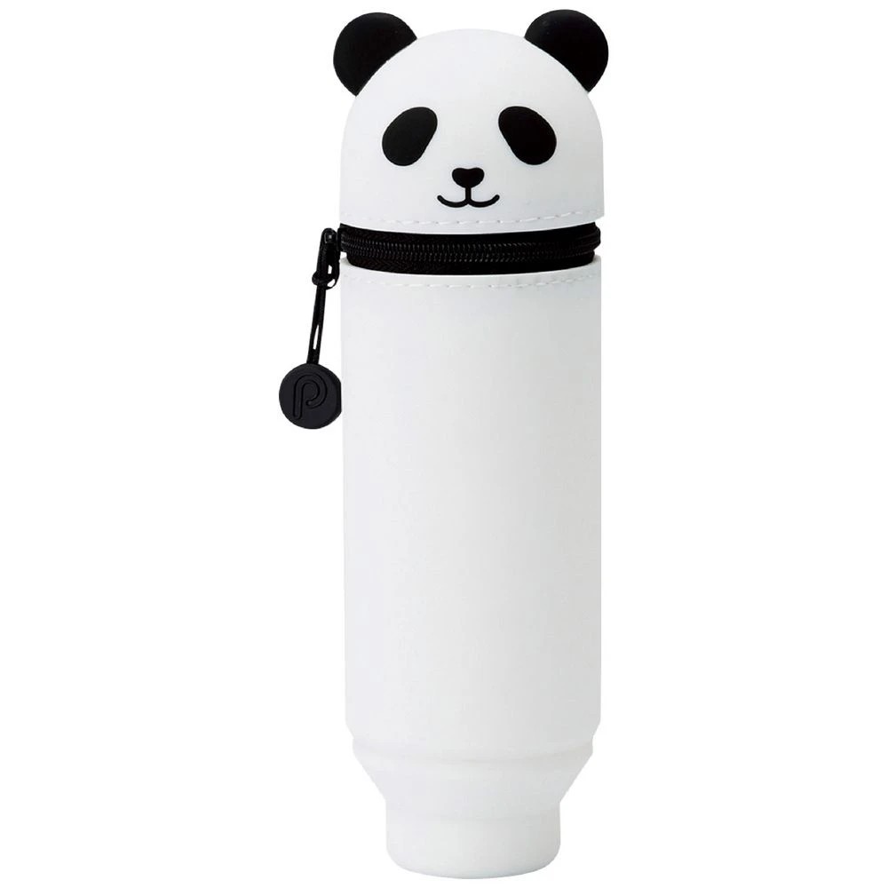 1 PuniLabo Single Zip Stand Up Silicone Pencil Case Panda, 1 of 4