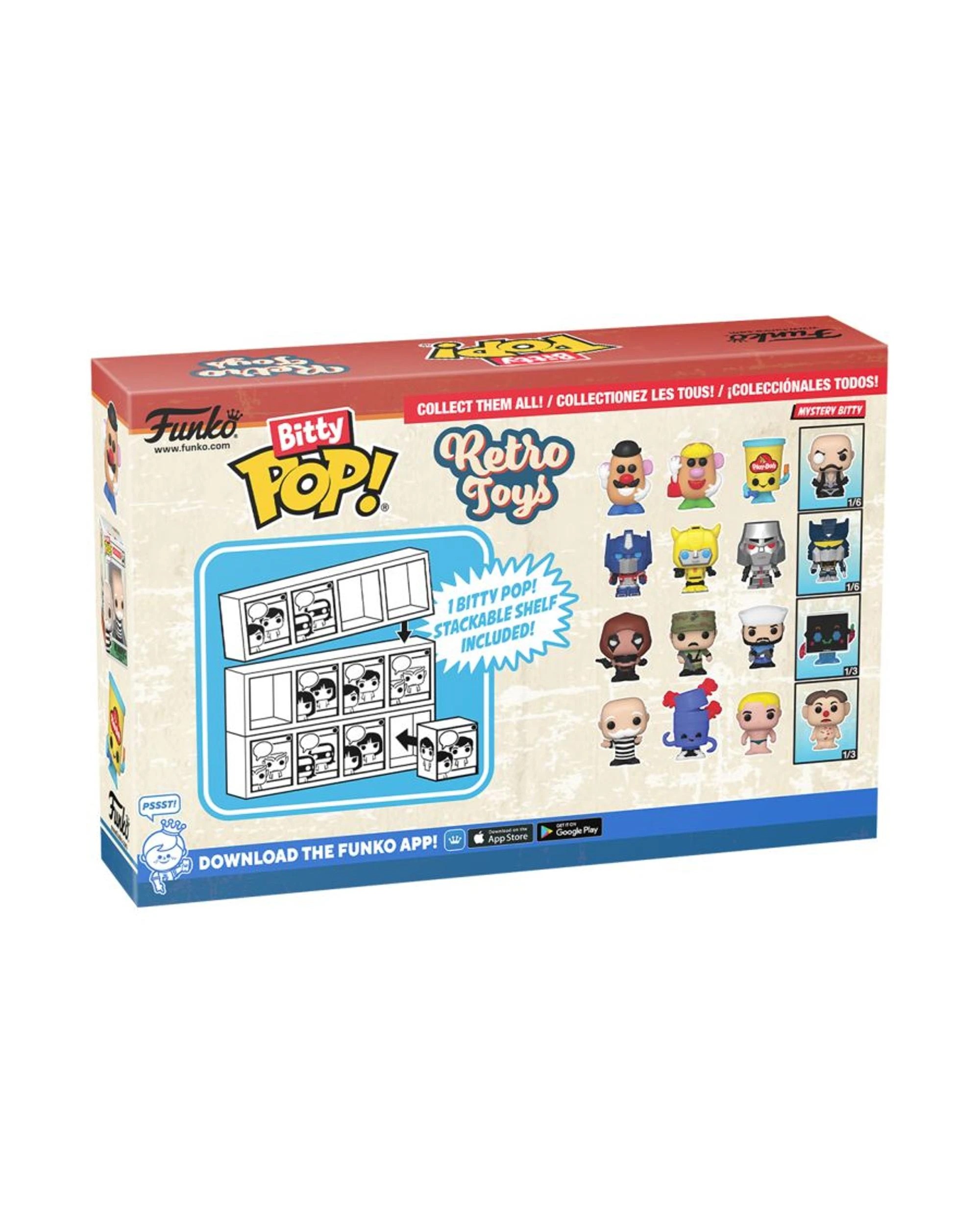 4 Retro Toys Mr. Monopoly Bitty 4 Pack Funko POP! Vinyl, 4 of 4