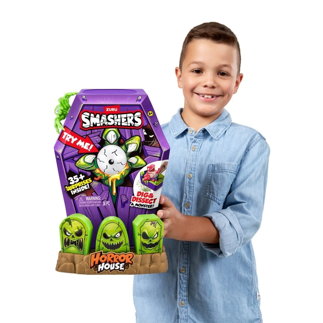 6 36 Piece Zuru Smashers Mega Horror House Playset - Assorted, 6 of 10