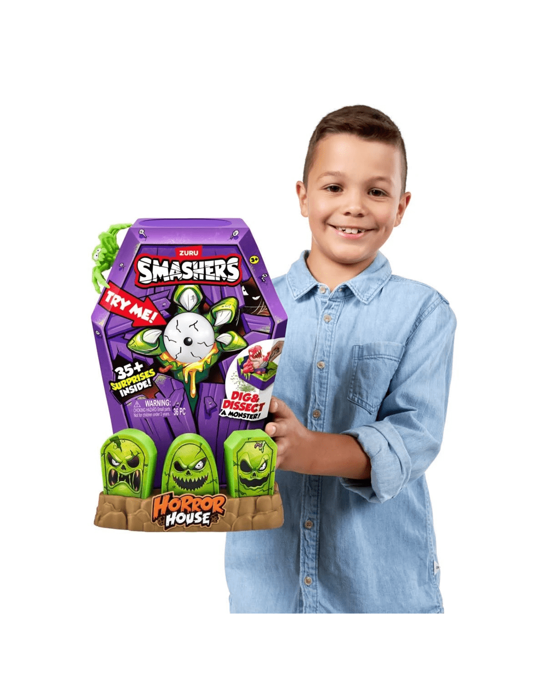 6 36 Piece Zuru Smashers Mega Horror House Playset - Assorted, 6 of 10