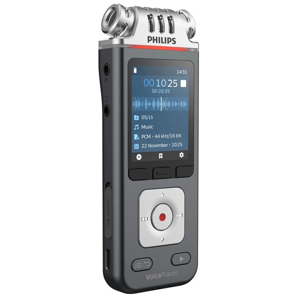 2 Philips DVT6115 3-Mic Digital Voice Recorder, 2 of 7