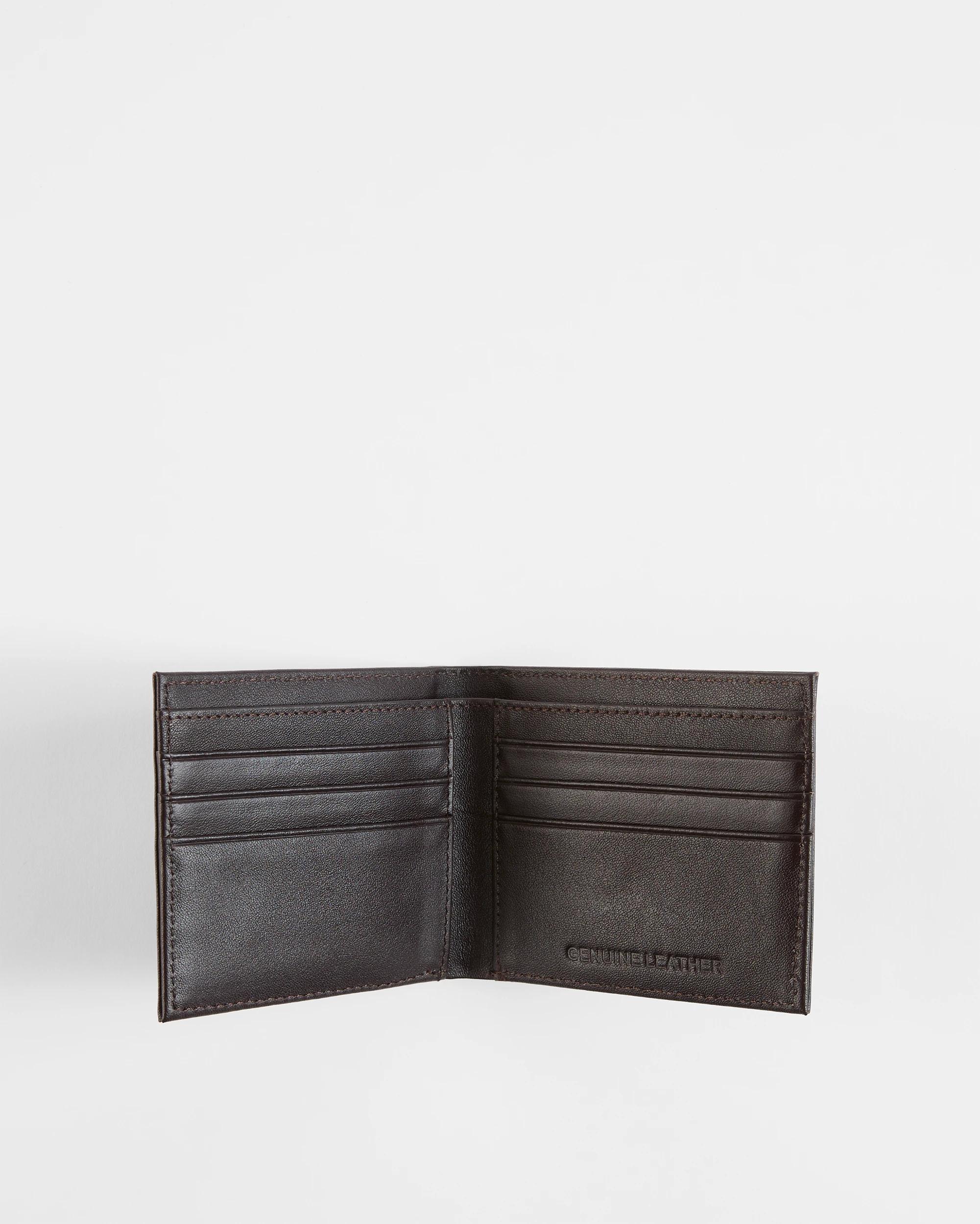 2 Target Mens Genuine Leather Wallet CHOCOLATE, 2 of 2