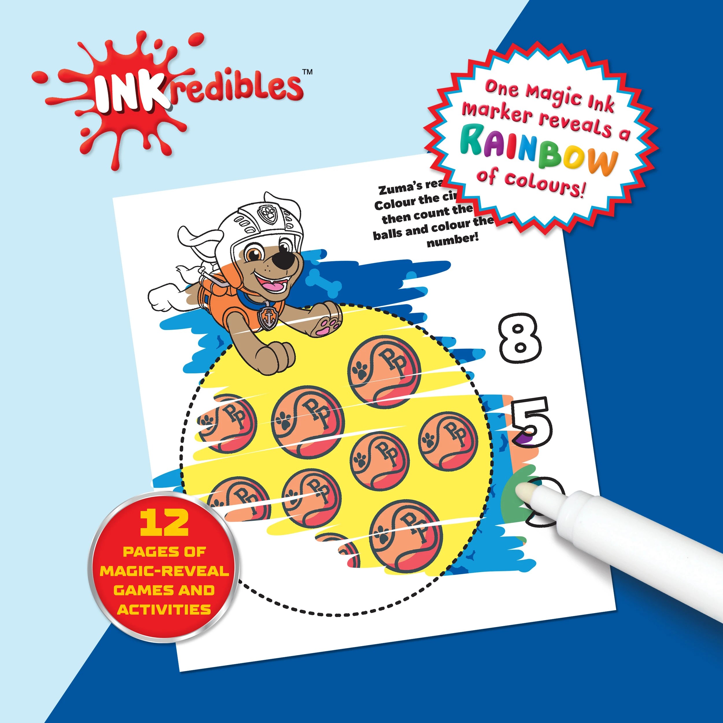 3 INKredibles Nickelodeon PAW Patrol Mess Free Magic Ink Pictures! - Book, 3 of 5