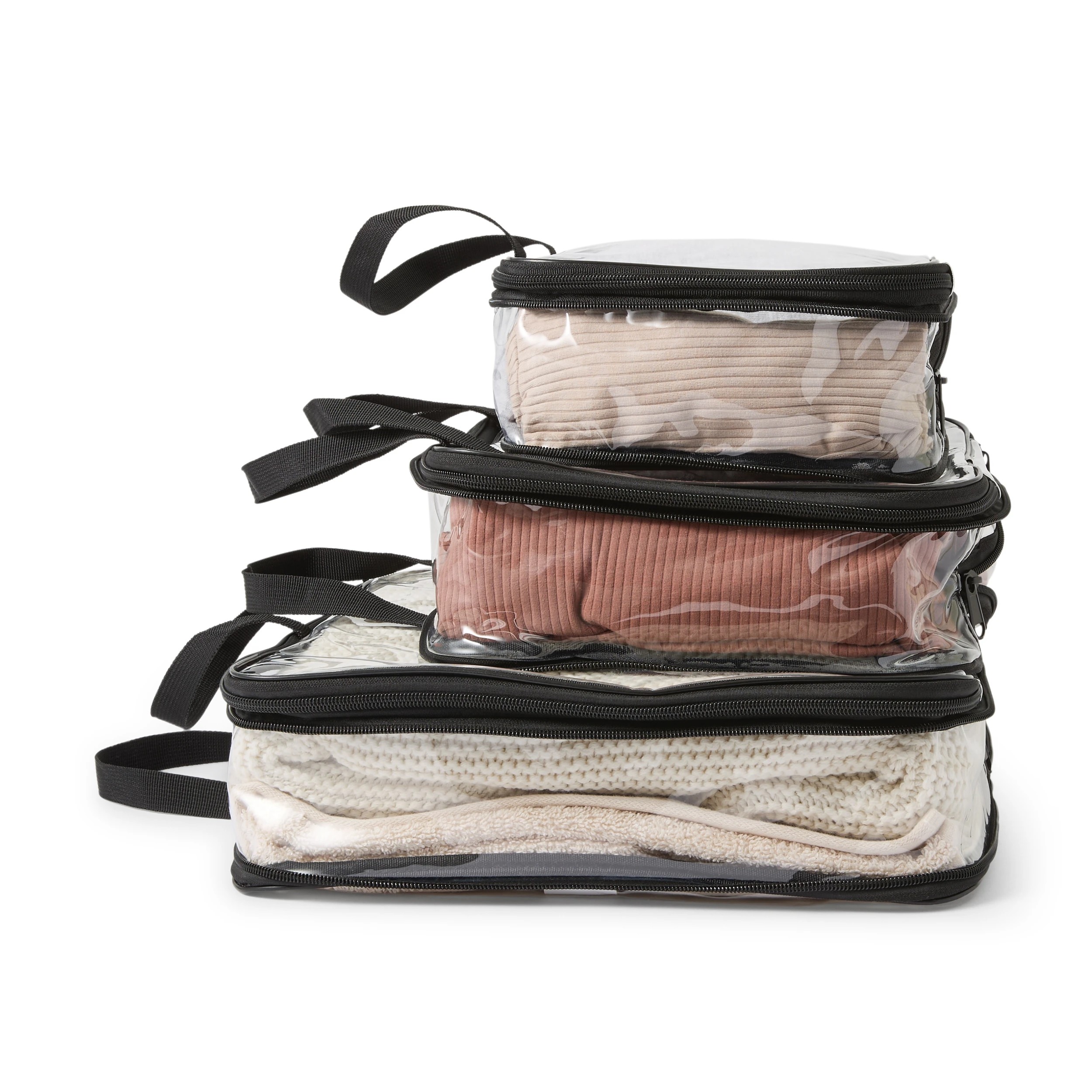 3 3 Piece Clear Compression Packing Cube, 3 of 8