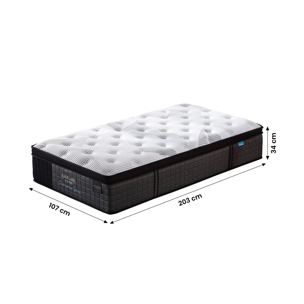 6 Zzz Atelier 34cm Chiropractic 7-Zone Euro Top Pocket Spring Latex Foam Mattress - King Single Bed, 6 of 6