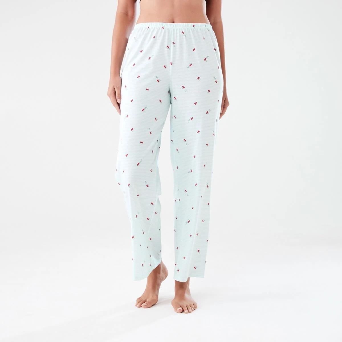 1 Print Knit Pants RASPBERRY STRIPE SPROUT, 1 of 4
