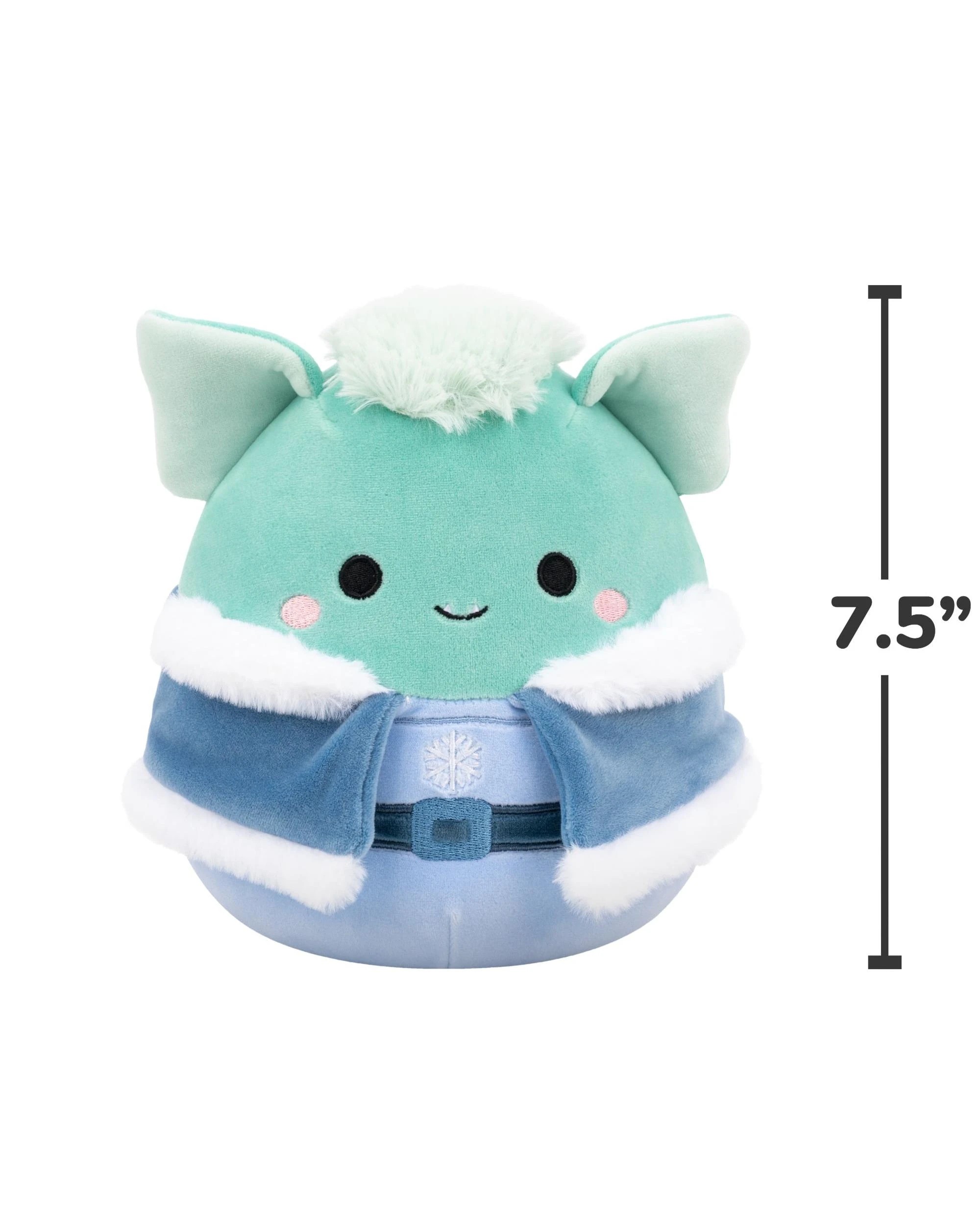 6 Squishmallows Christmas Troye the Troll with Winter Coat 7.5 inch Plush, 6 of 6