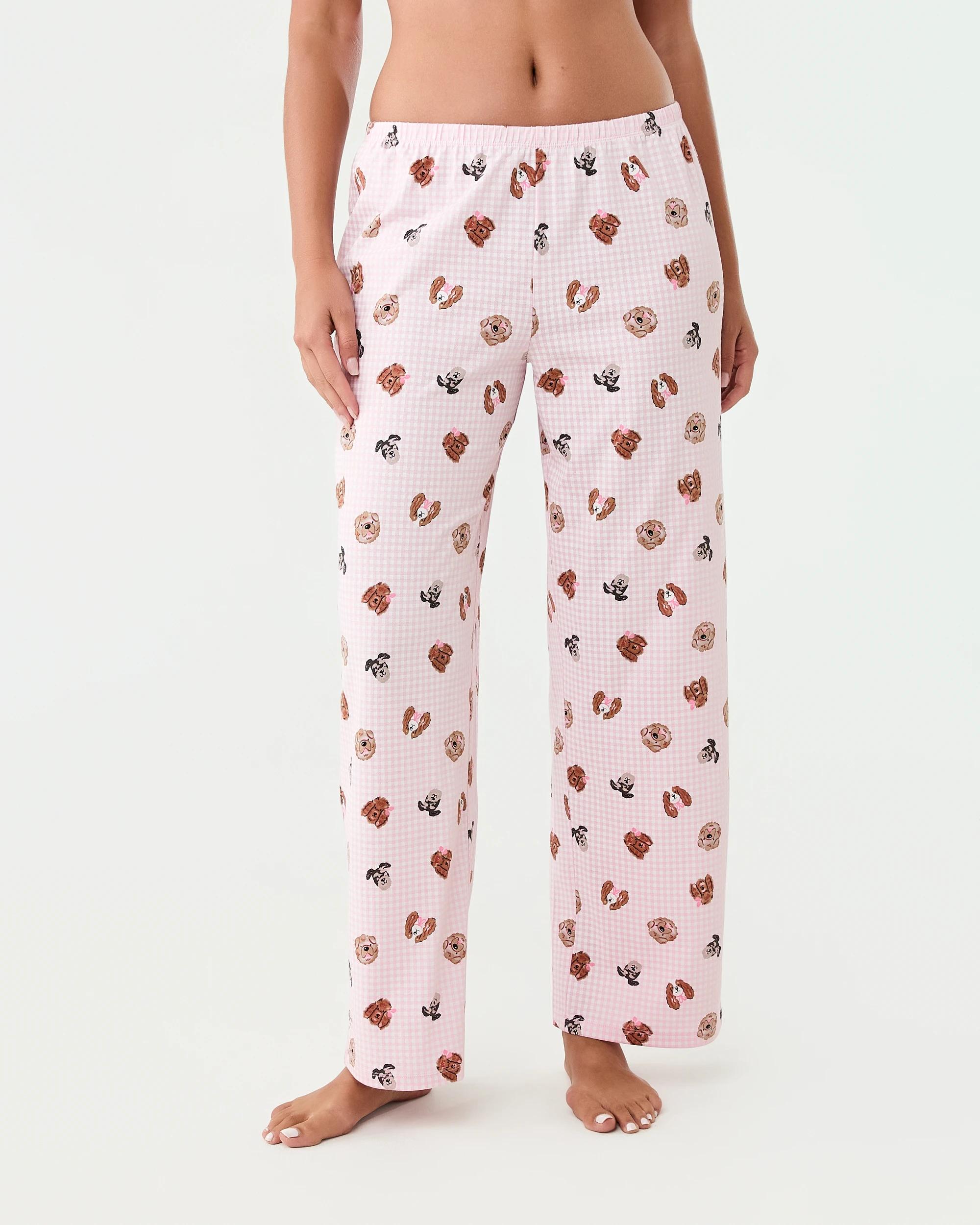 1 Cotton Print Knit Pants Dogs, 1 of 4