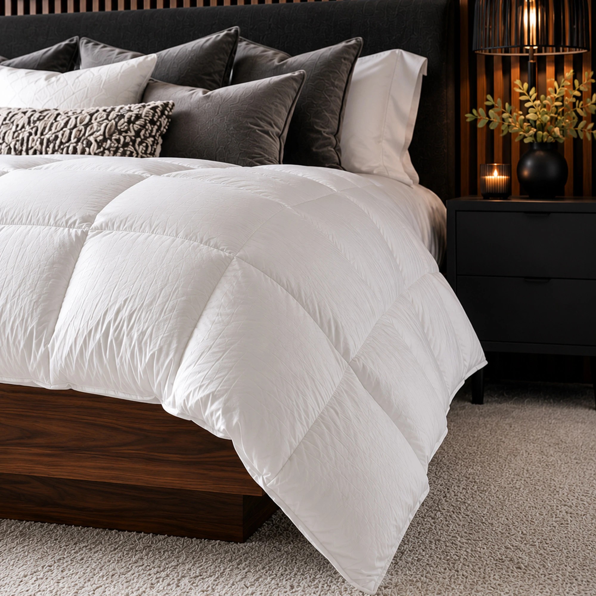 4 Royal Comfort 500GSM 85% Goose Feather 15% Down Quilt Elevated Loft Luxury - Queen Bed - White, 4 of 4