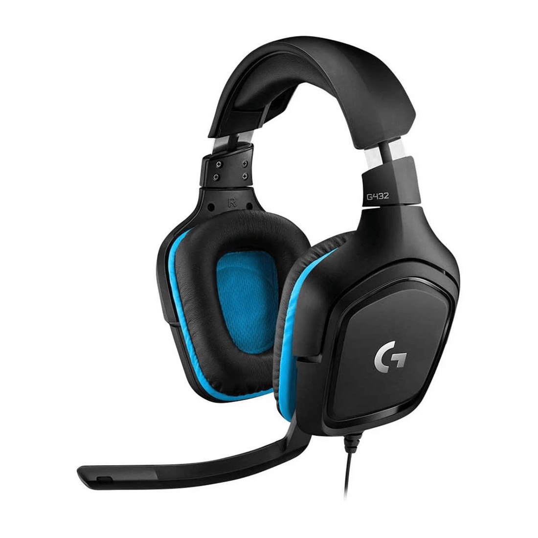 3 Logitech G432 7.1 Surround Sound Gaming Headset
 - Black, 3 of 4