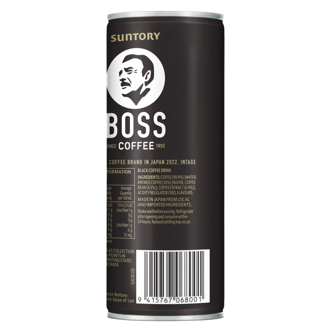 3 Suntory Boss Coffee Iced Long Black 237ml, 3 of 4