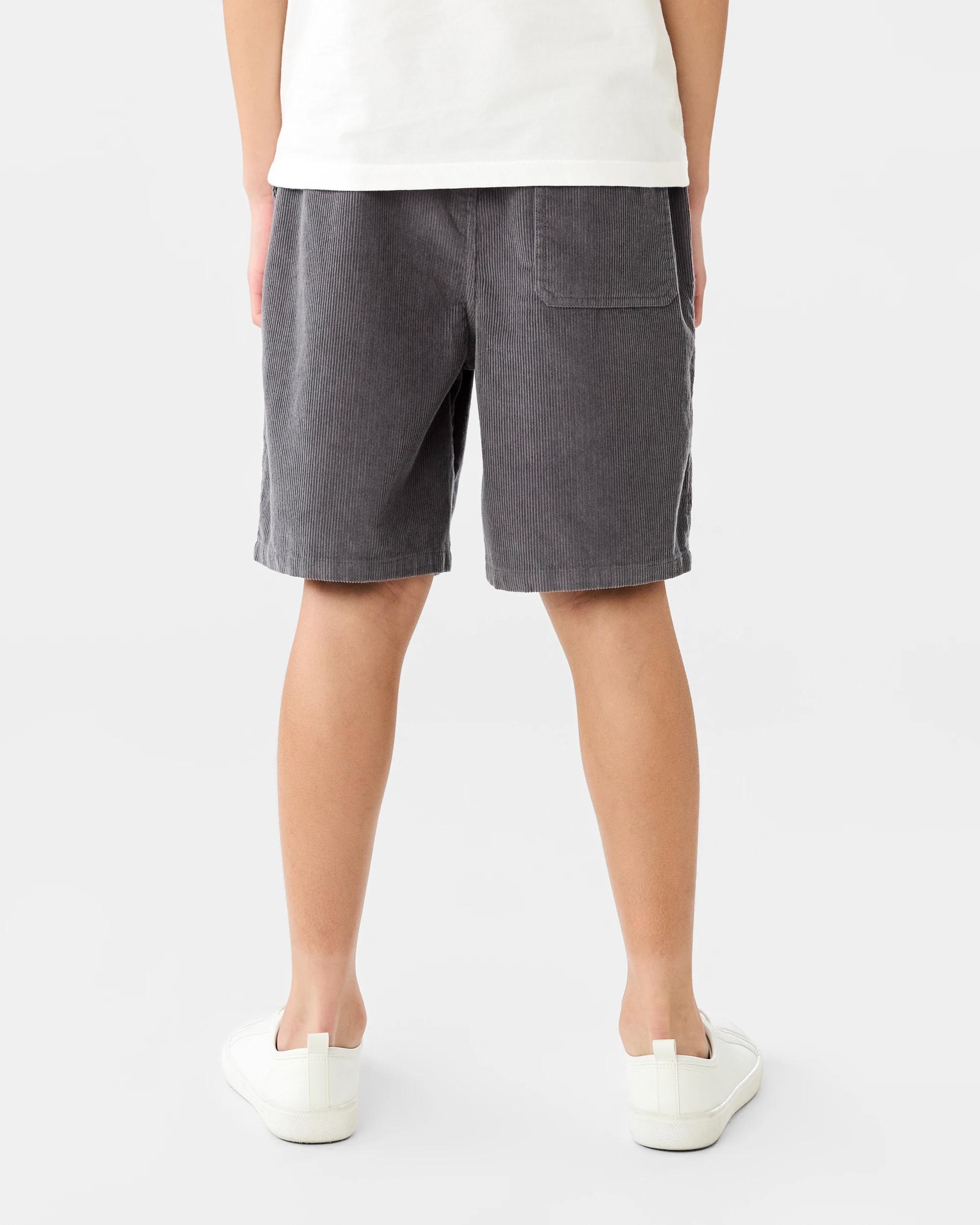 2 Corduroy Shorts Gry Castle, 2 of 6