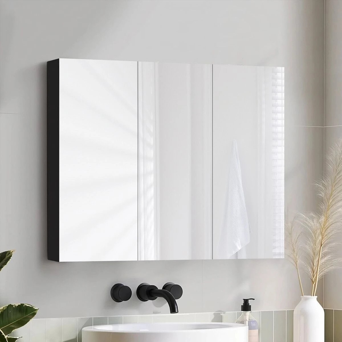 5 LUXSUITE Bathroom Mirror Cabinet Vanity Medicine Shaving Storage Organiser Wall Cupboard Bath Toilet Shower Shelves, 5 of 8