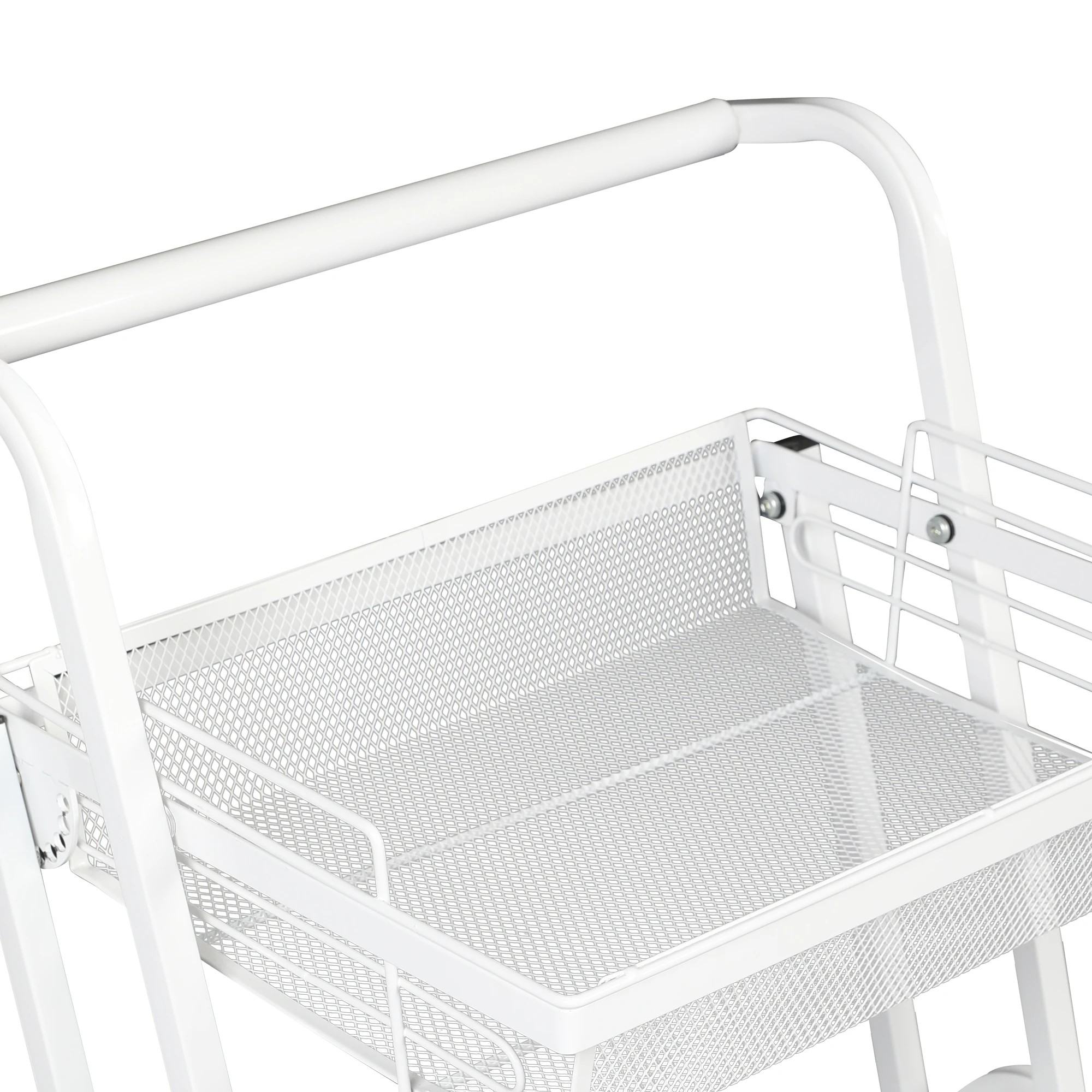 4 Levede Swivel Storage Trolley Cart 3 Tiers, 4 of 6