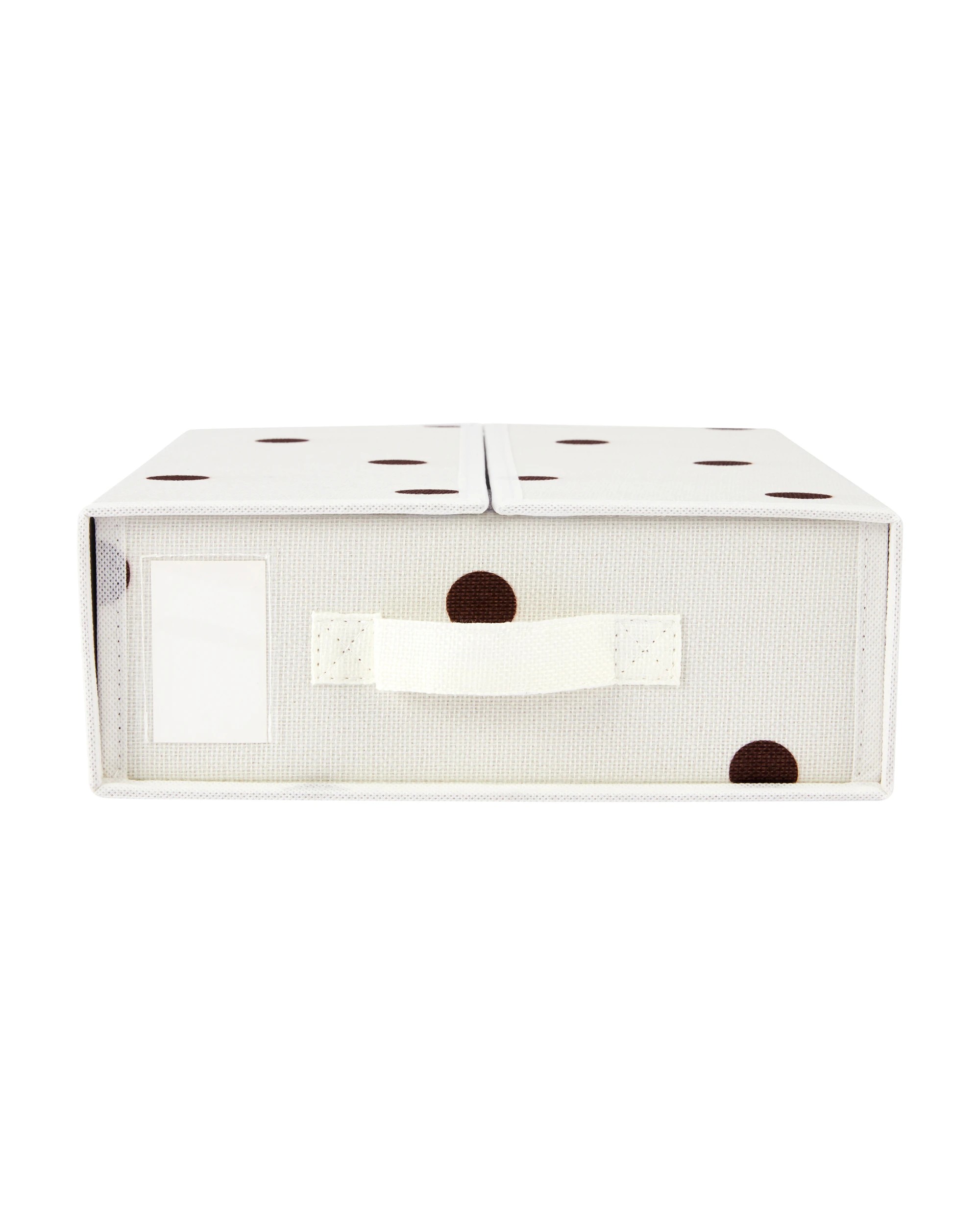 2 Linen Look Bed Box - Polka Dot, 2 of 10