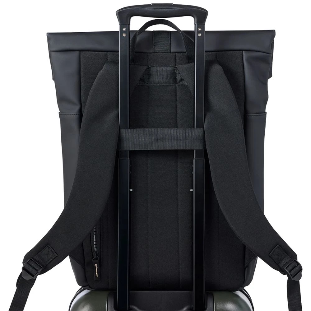 4 Otto On The Go Roll Top Backpack Black, 4 of 10