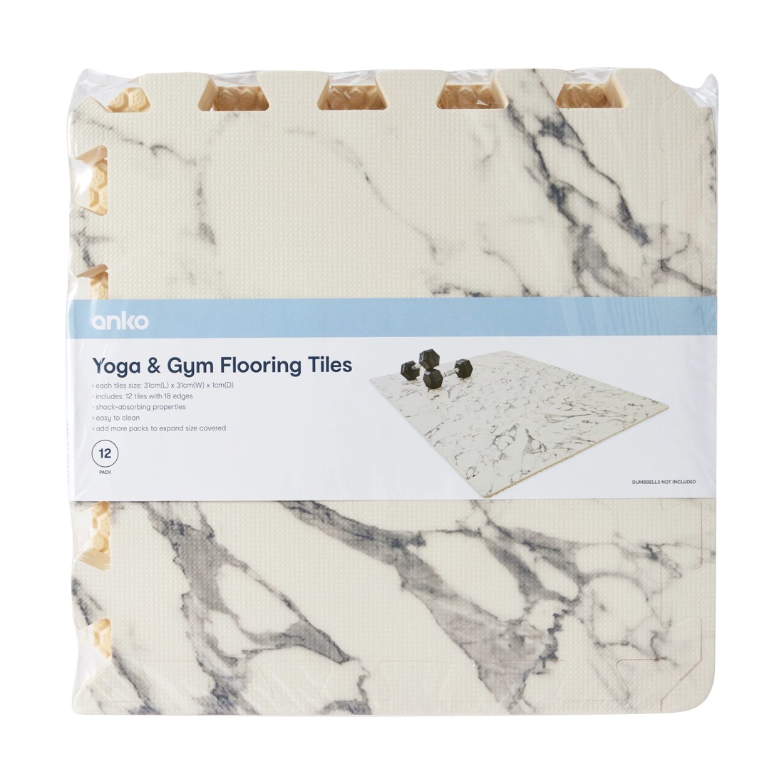 10 12 Pack Yoga and Gym Flooring Tiles, 10 of 10