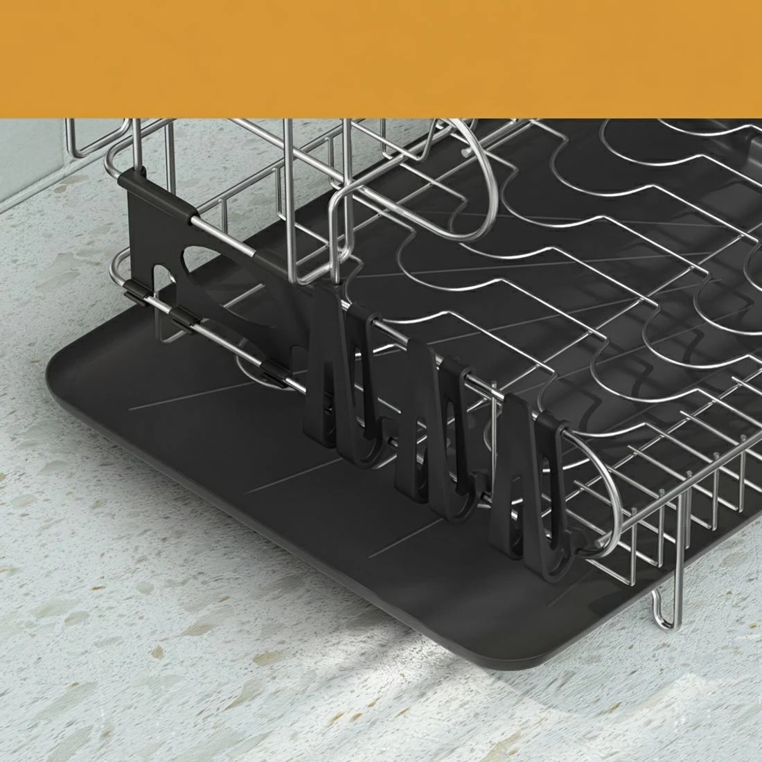 5 Cefito Dish Rack 2 Tiers - Black, 5 of 7