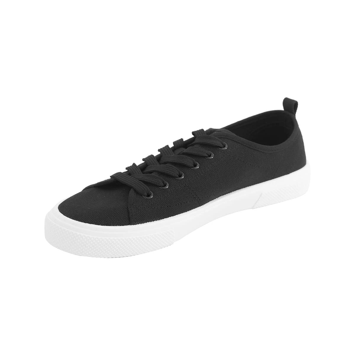 3 Casual Canvas Shoes Black, 3 of 5