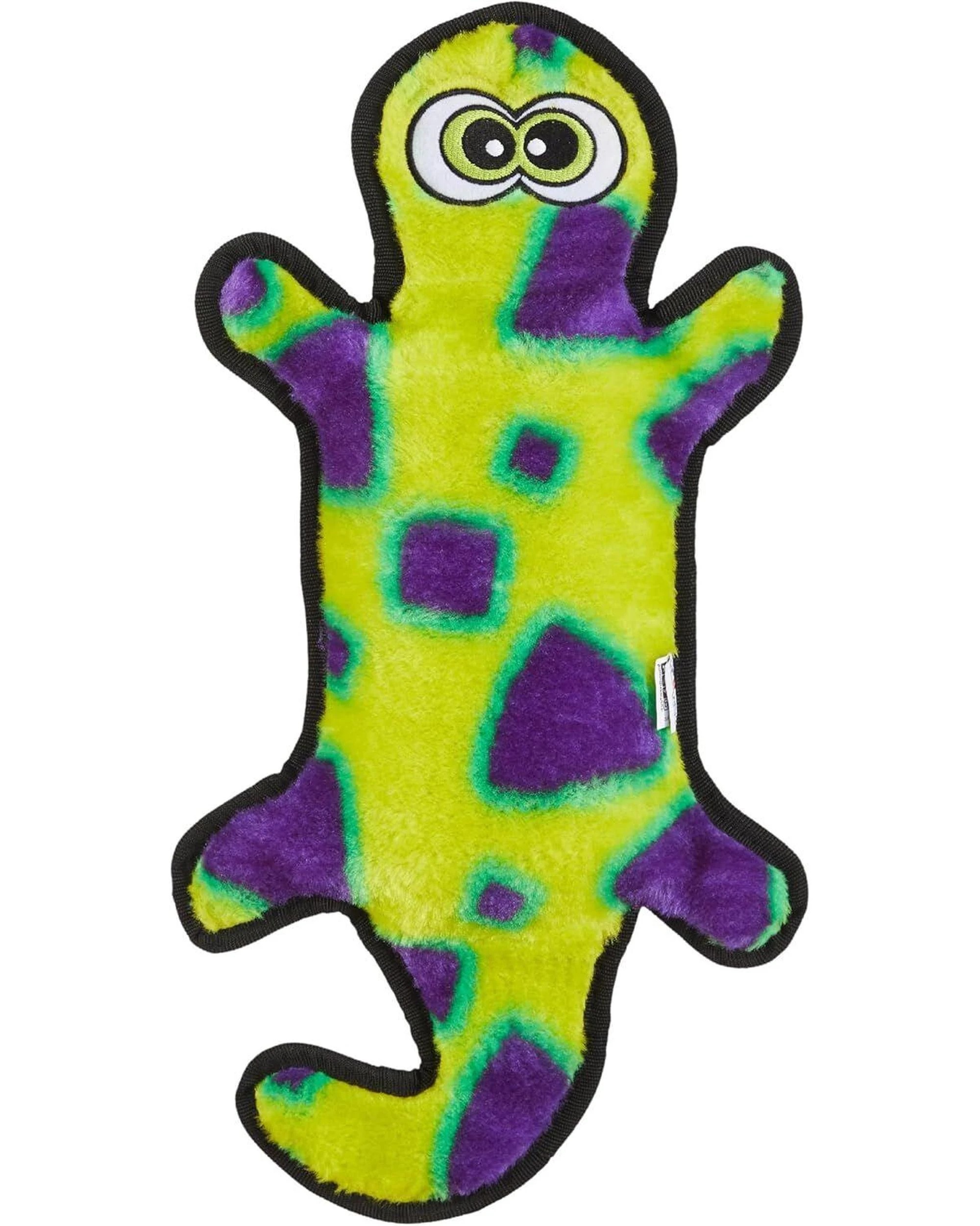 1 Outward Hound Invincible Gecko Interactive Dog Toy with 4 Squeakers Yellow/Green, 1 of 4