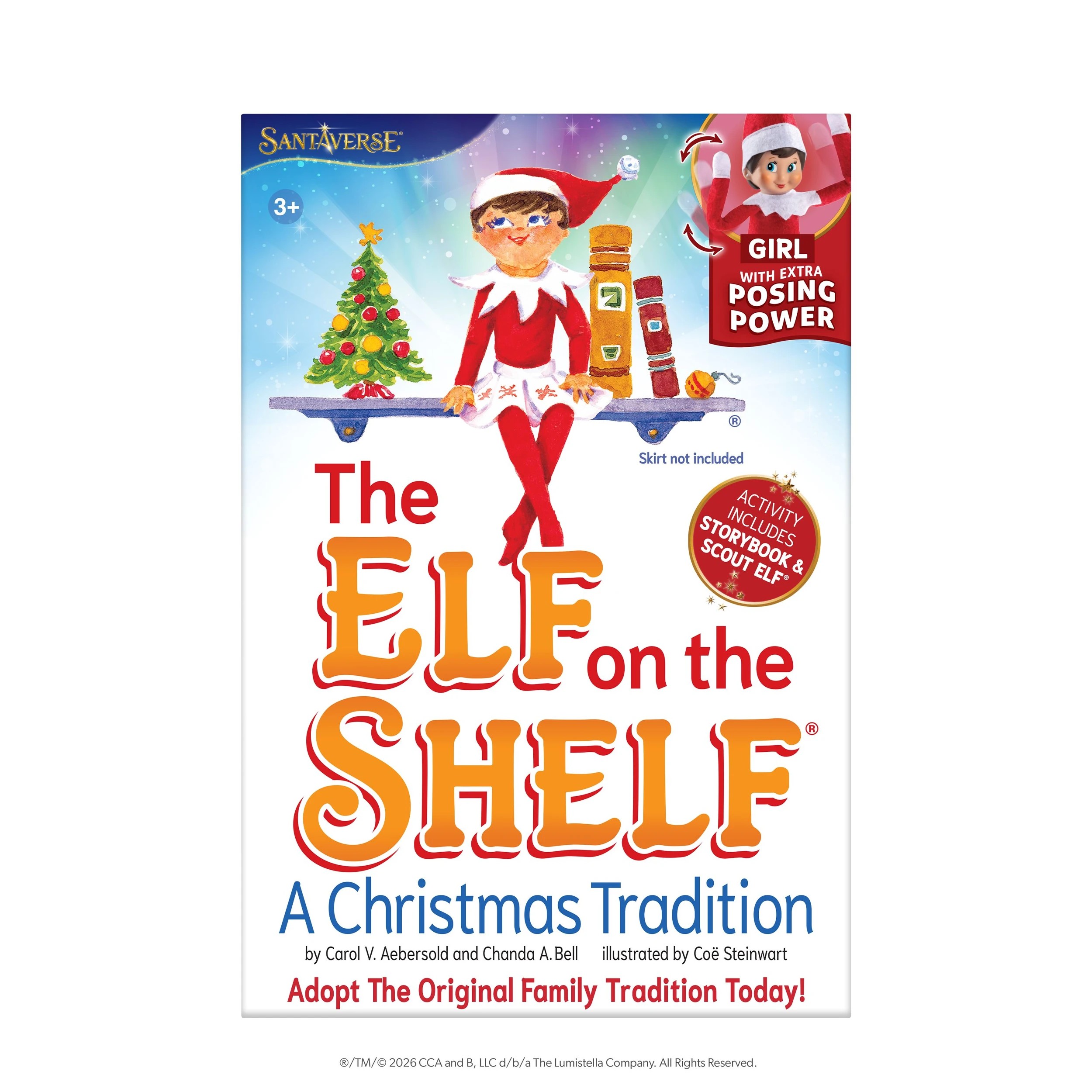 1 Santaverse The Elf on the Shelf: A Christmas Tradition Girl with Extra Posing Power by Carol V. Aebersold and Chanda A. Bell - Book, 1 of 6