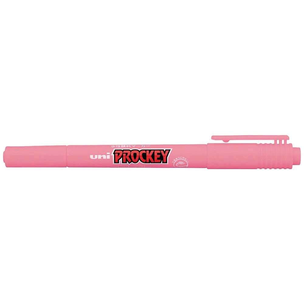 1 Uni-ball Prockey Dual Permanent Marker Fine Soft Pink, 1 of 2