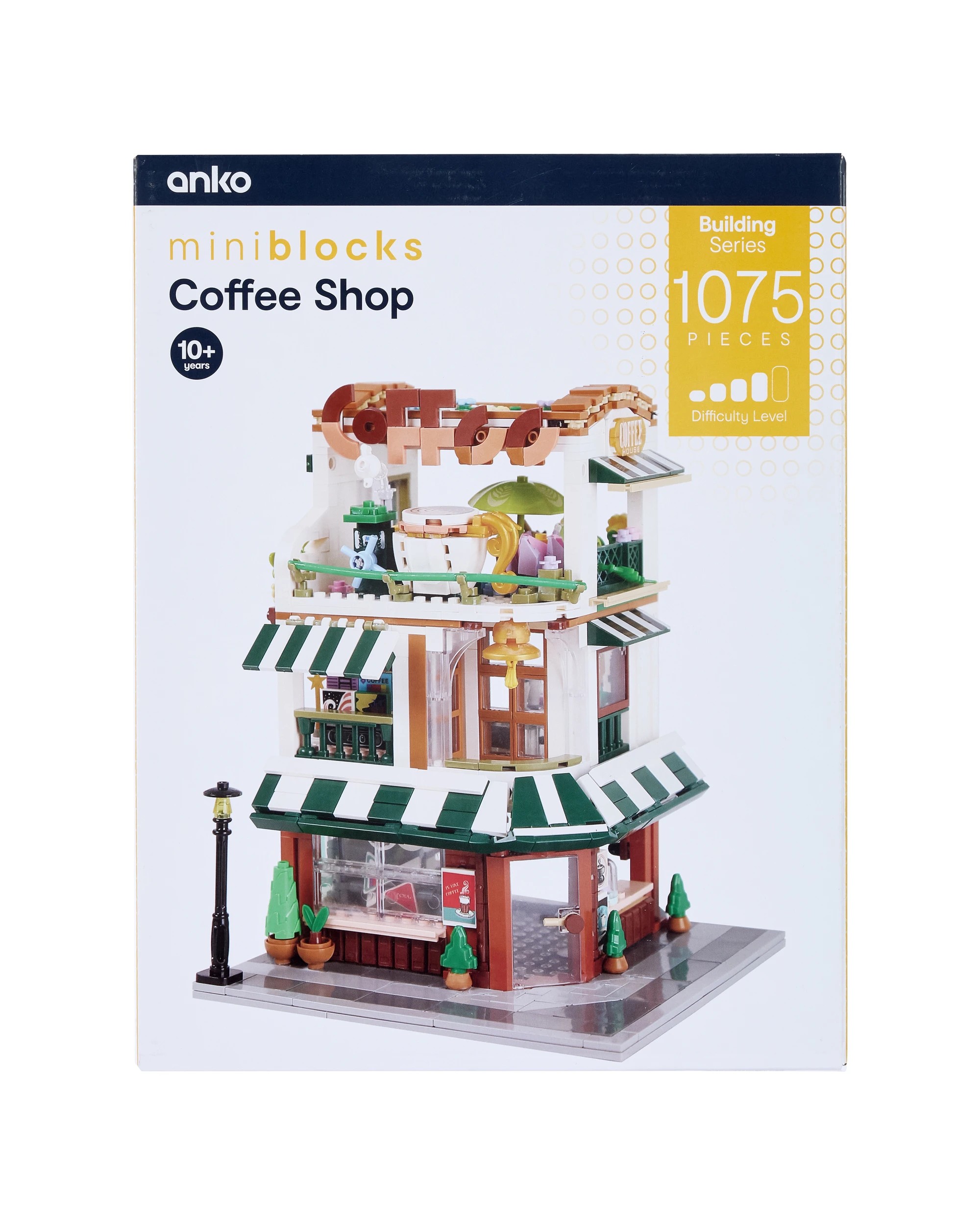 1 1075 Piece Mini Blocks Building Series: Coffee Shop, 1 of 7
