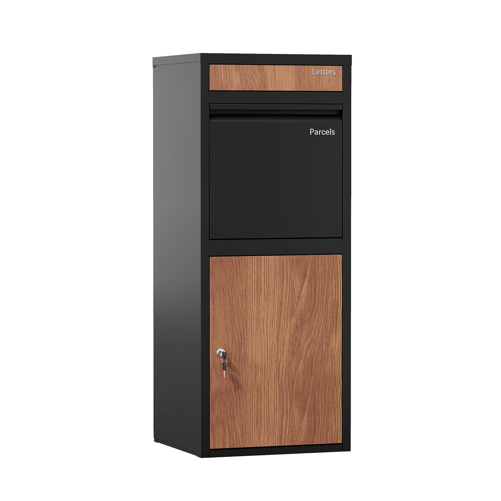 1 Oikiture Steel Parcel Letterbox Drop Box Package Lockable Storage - Multi, 1 of 5