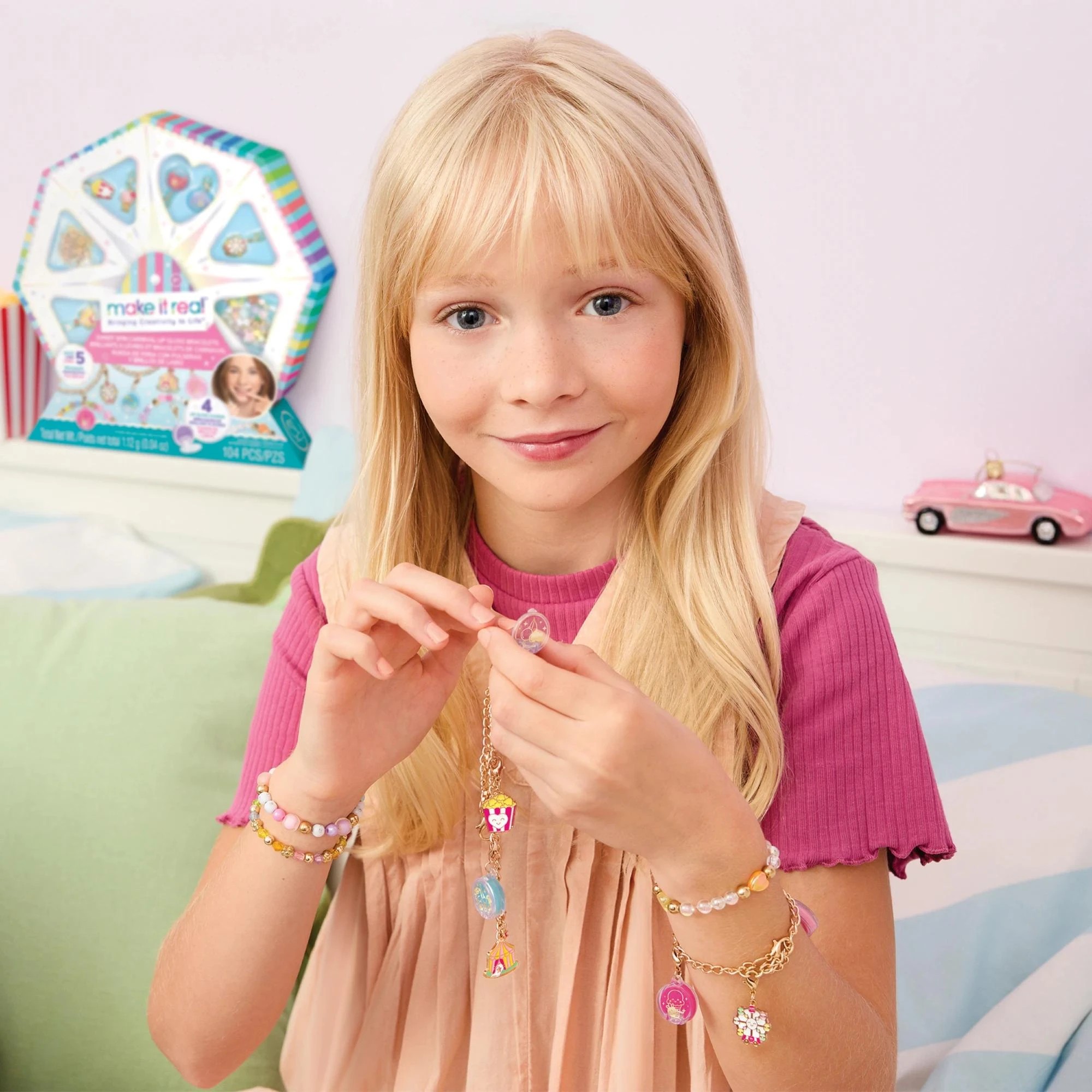 4 Make It Real - Sweet Spin Lip Gloss Charm Bracelet - Multi, 4 of 5