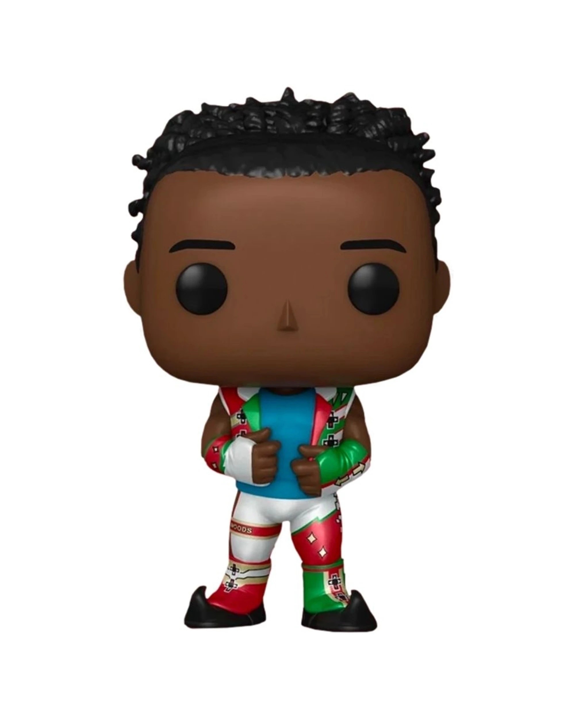 1 Pop Vinyl Figurine WWE Xavier Woods Up Up Down Down 10cm Vinyl Collectible - Multi, 1 of 3