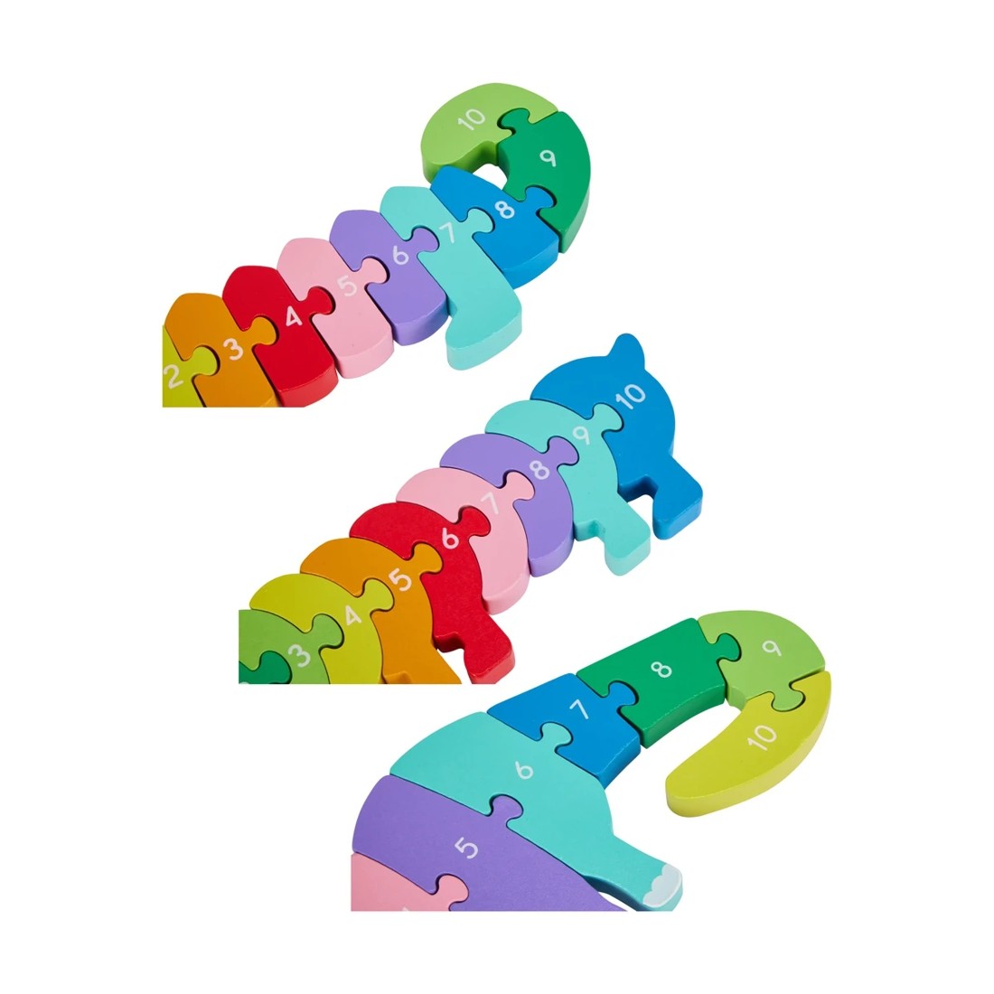7 Wooden Counting Rainbow Animal - Assorted, 7 of 8