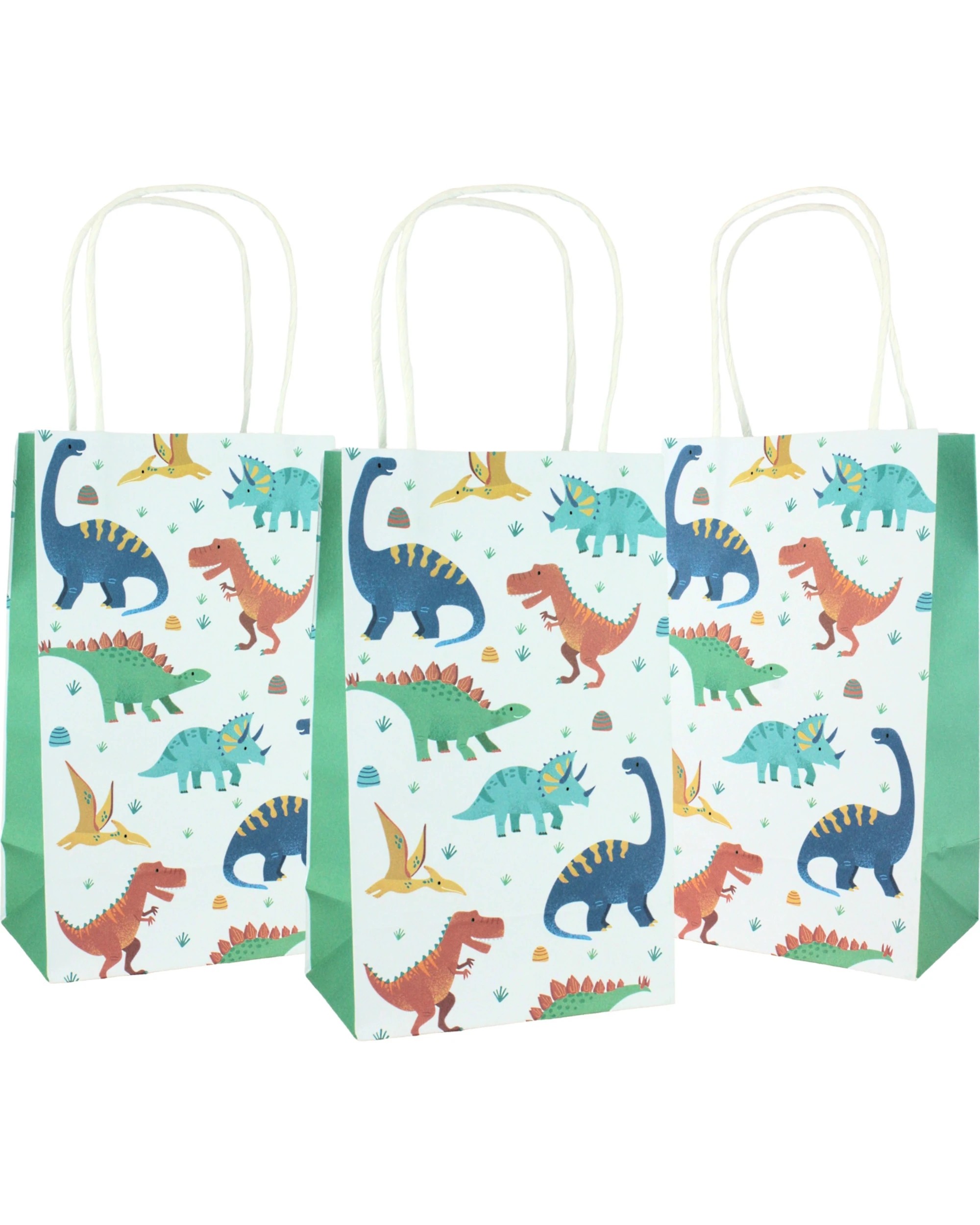 1 Alpen Dinosaur Paper Gift Bags Pack of 5, 1 of 4