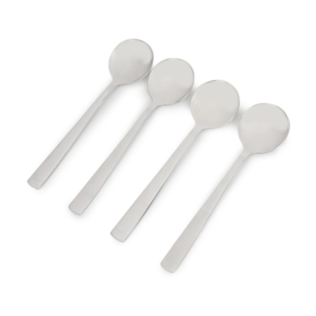 1 4 Pack Silver Hawthorne Soup Spoons, 1 of 5