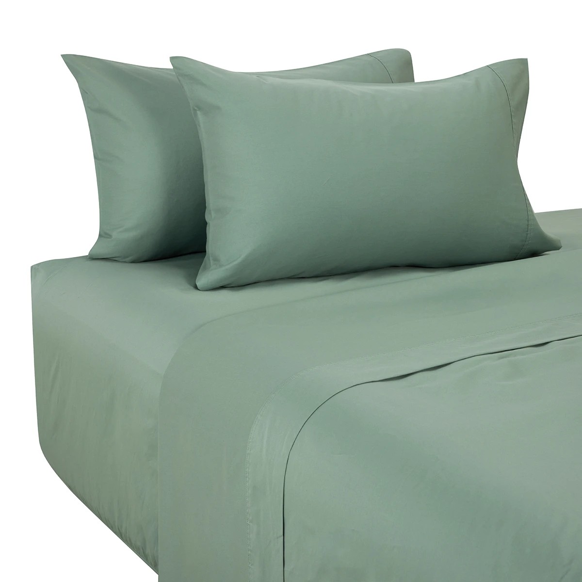 7 500 Thread Count Cotton Sheet Set - Queen Bed, Sage, 7 of 10