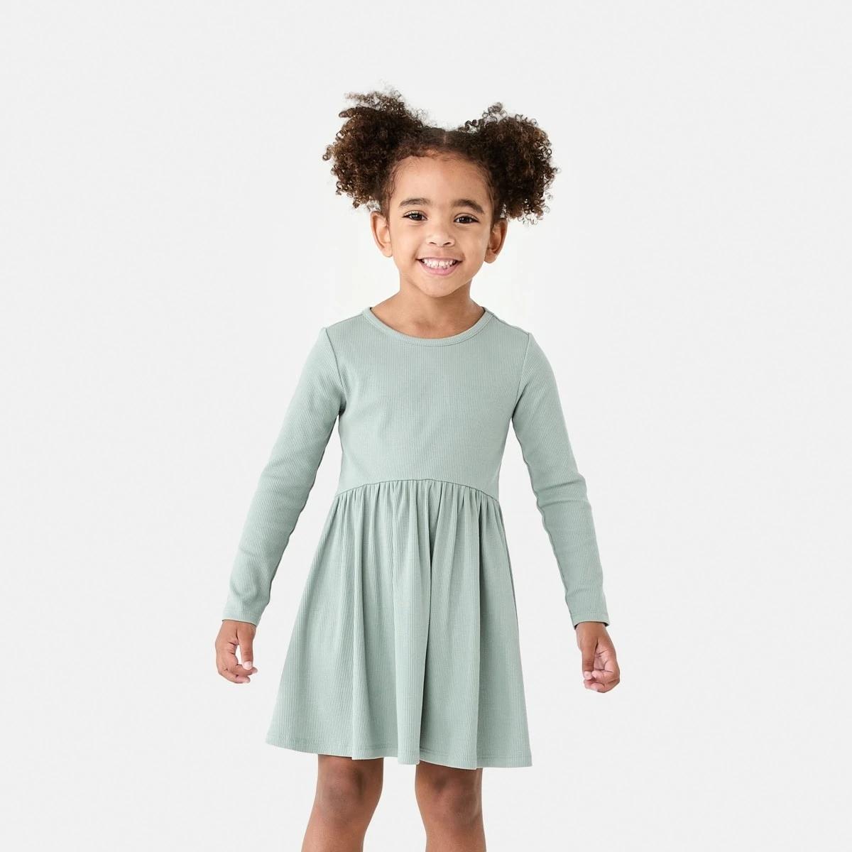1 Rib Jersey Dress Ice Grn, 1 of 9