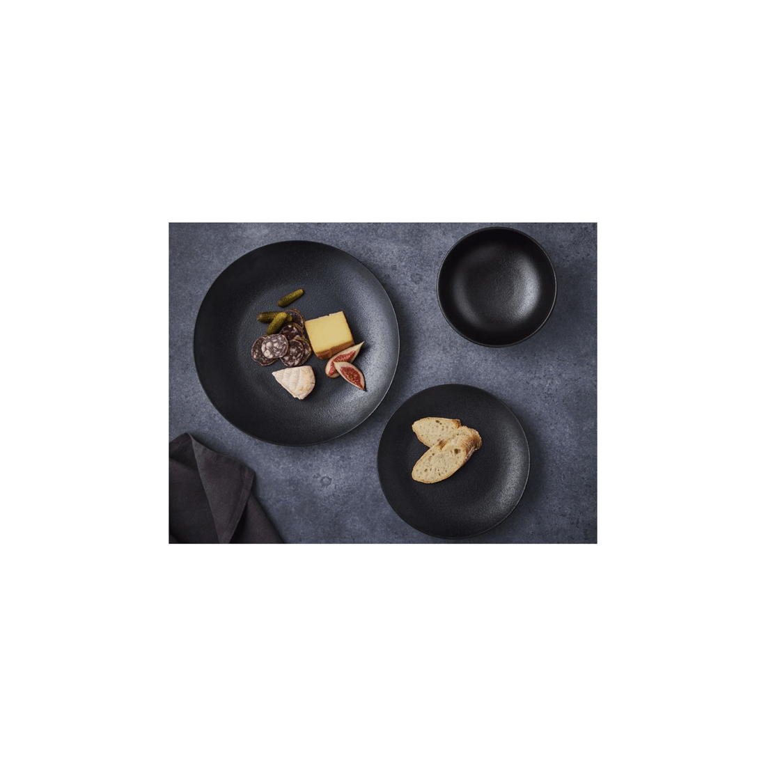 1 Maxwell & Williams 12pc Caviar Dinner Set Dishwasher And Microwave Safe Melamine
 - Black, 1 of 3