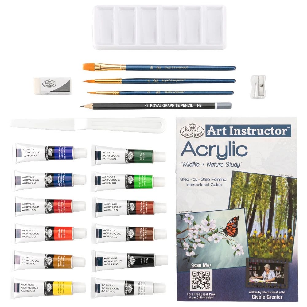 4 Royal & Langnickel Art Instructor Set Acrylic 22 Pieces, 4 of 6