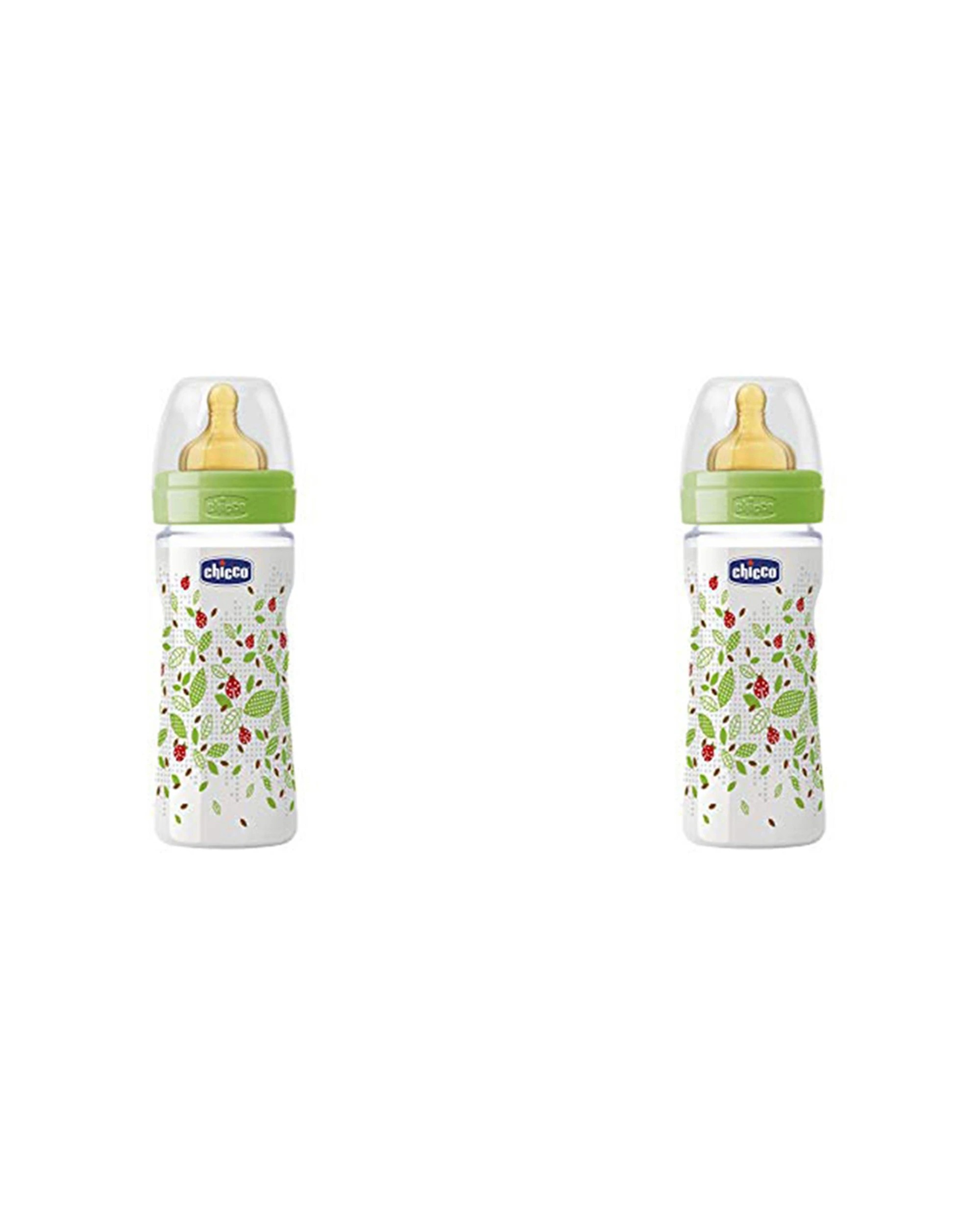 1 Chicco 2pc Nursing Baby Well-Being Latex 250ml Feeding Bottle/Teat Unisex - Multi, 1 of 2