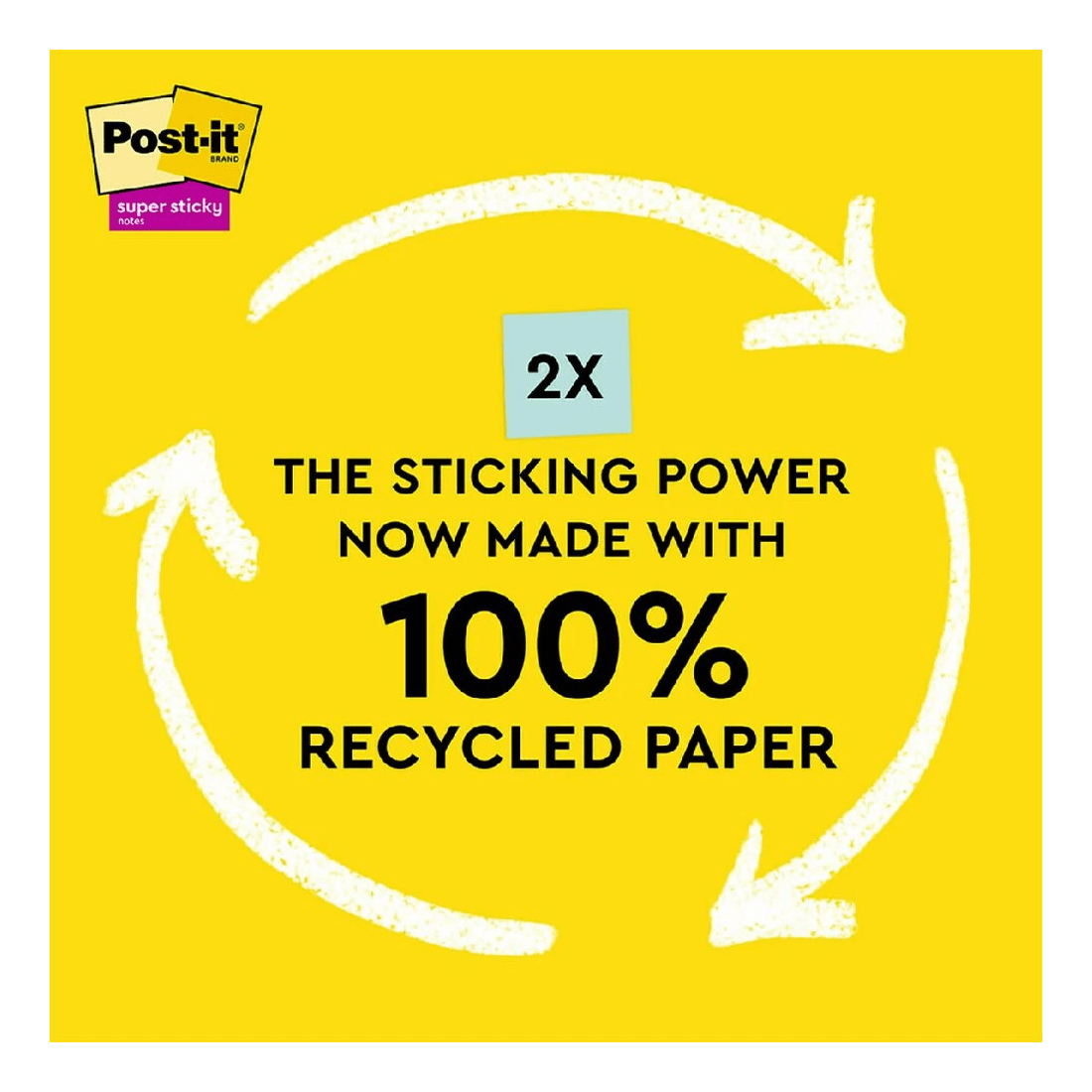 9 Post-It Super Sticky Notes 76 x 76mm Oasis 5 Pack, 9 of 9