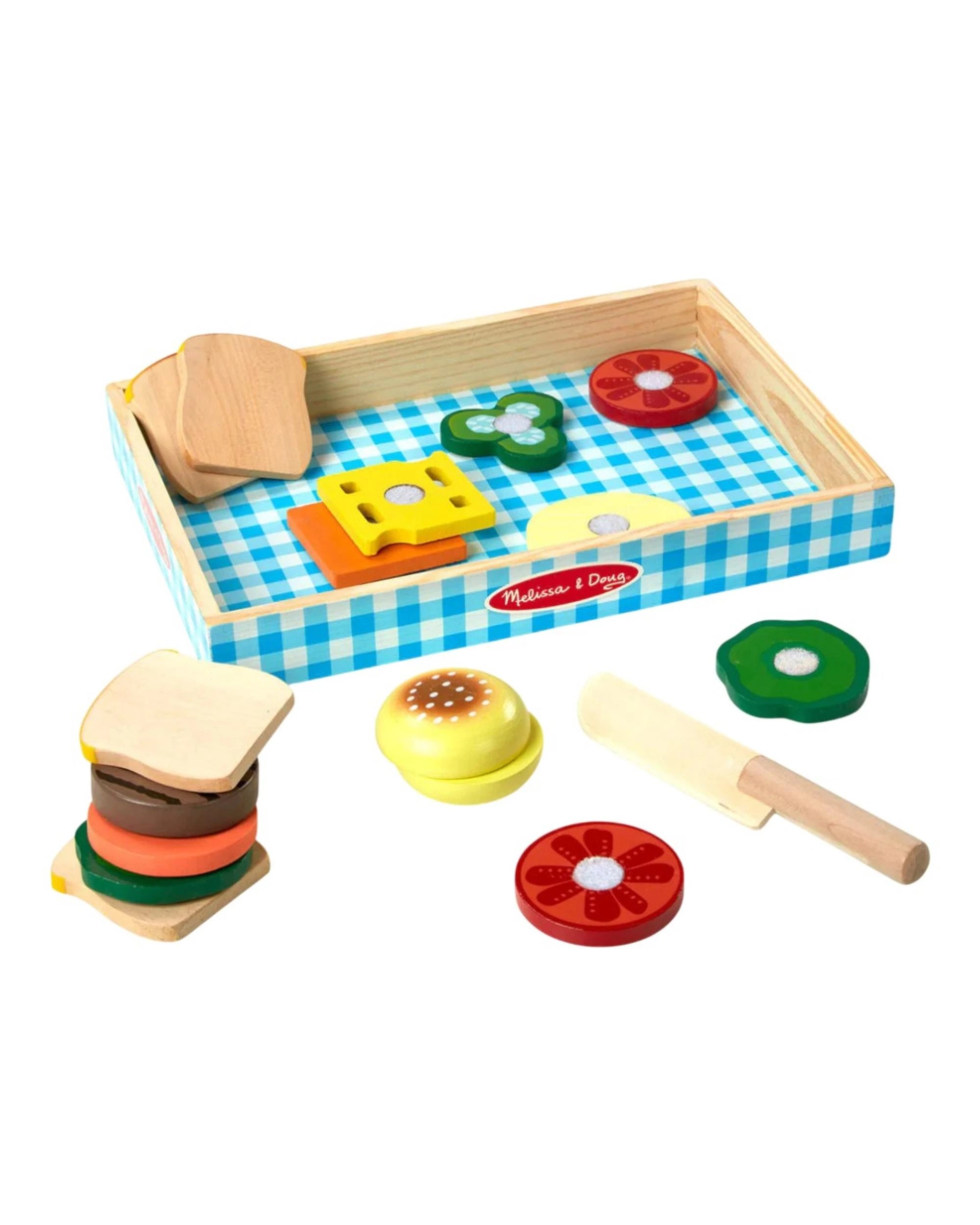 2 Melissa and Doug Wooden Sandwich Making Set, 2 of 9