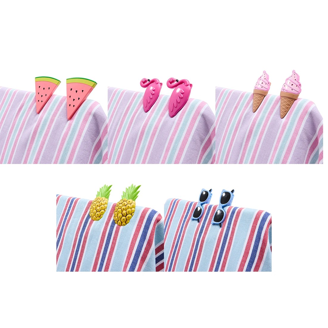 3 2 Pack Beach Towel Clips - Assorted, 3 of 10