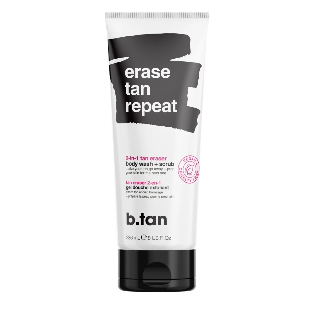 1 b.tan Erase Tan Repeat 2-in-1 Tan Eraser 236ml, 1 of 5
