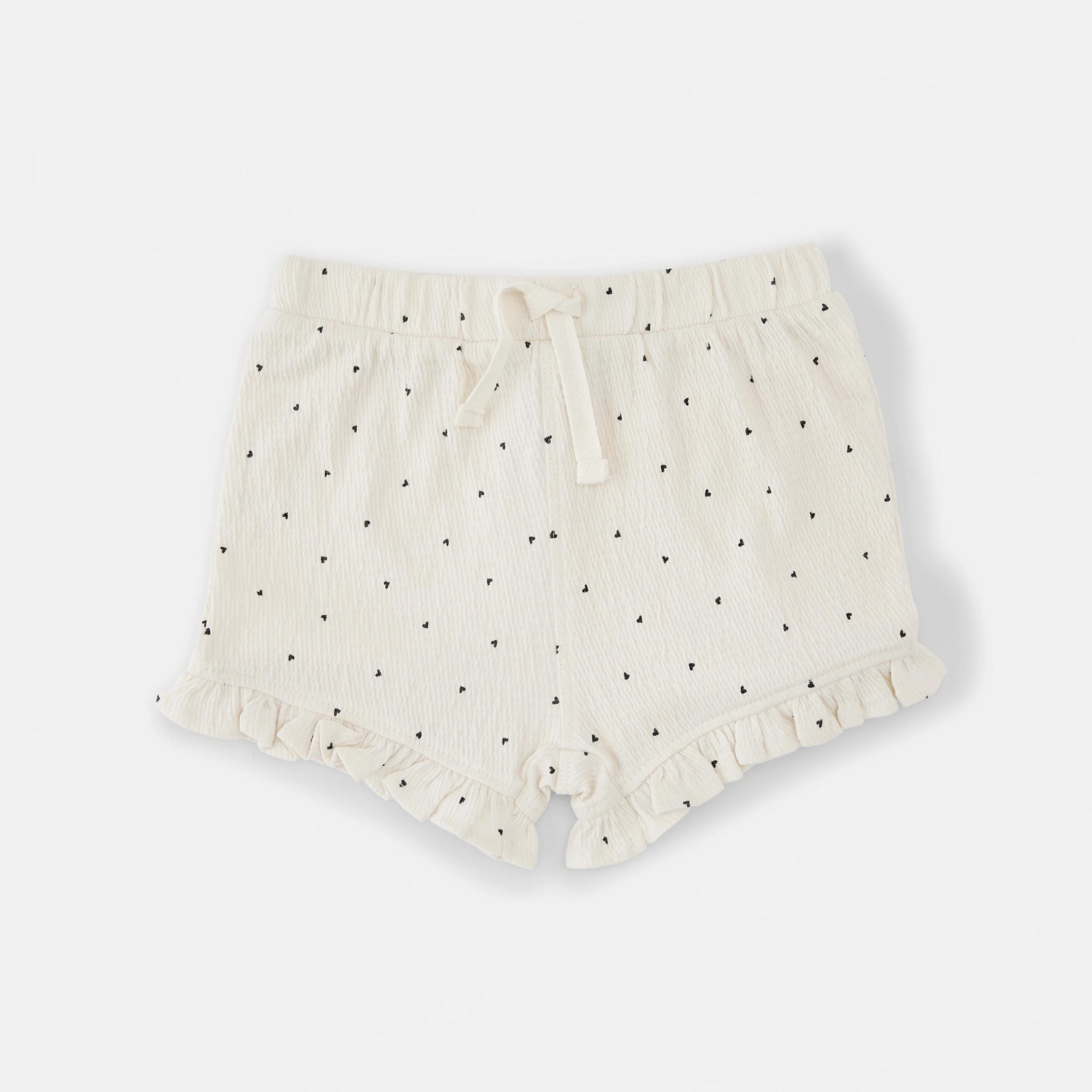 3 2 Pack Crinkle Shorts MONOCHROME HEARTS, 3 of 6