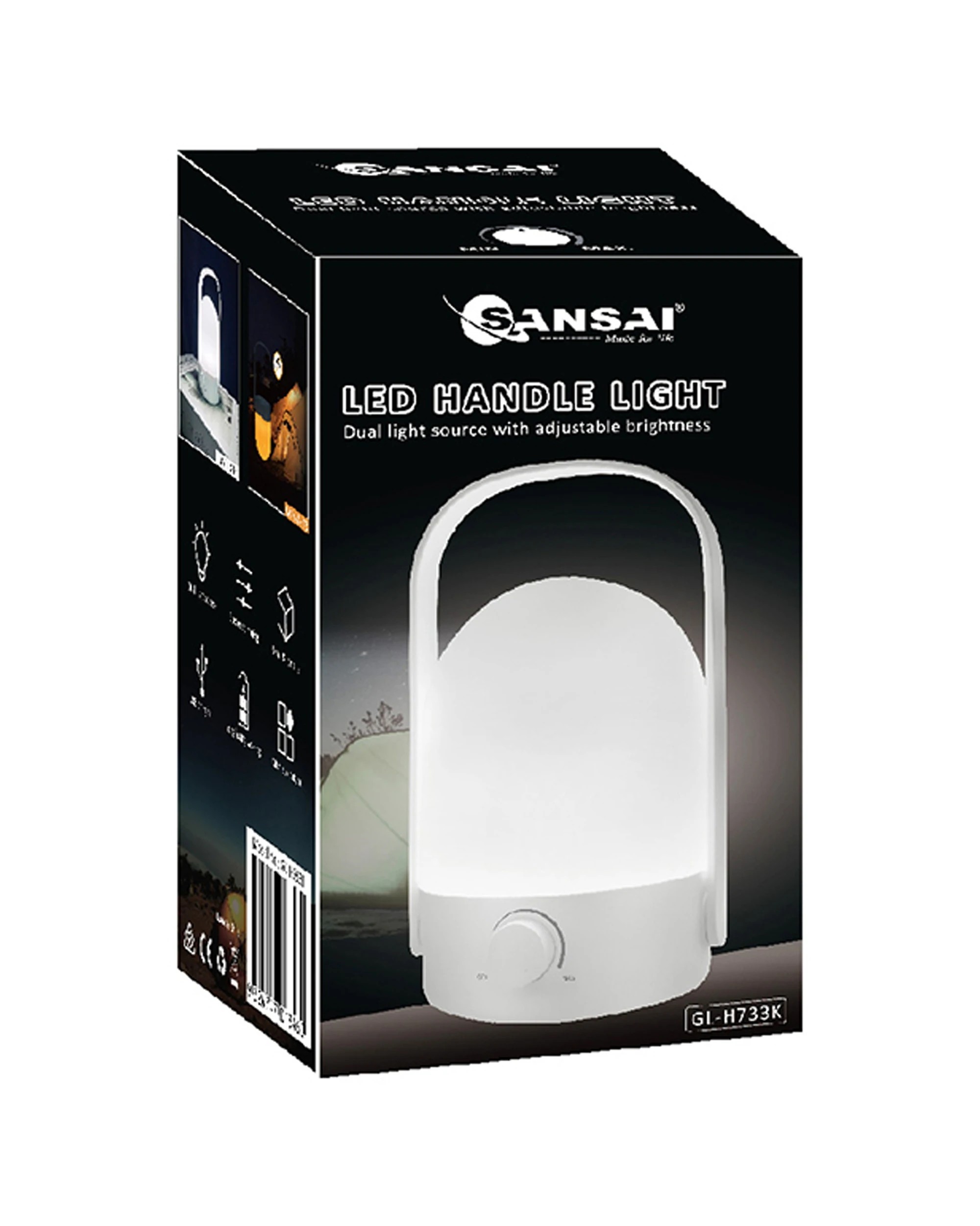 1 Sansai Portable LED Handle Dual Warm Cool Camping Light with Handle - White, 1 of 5