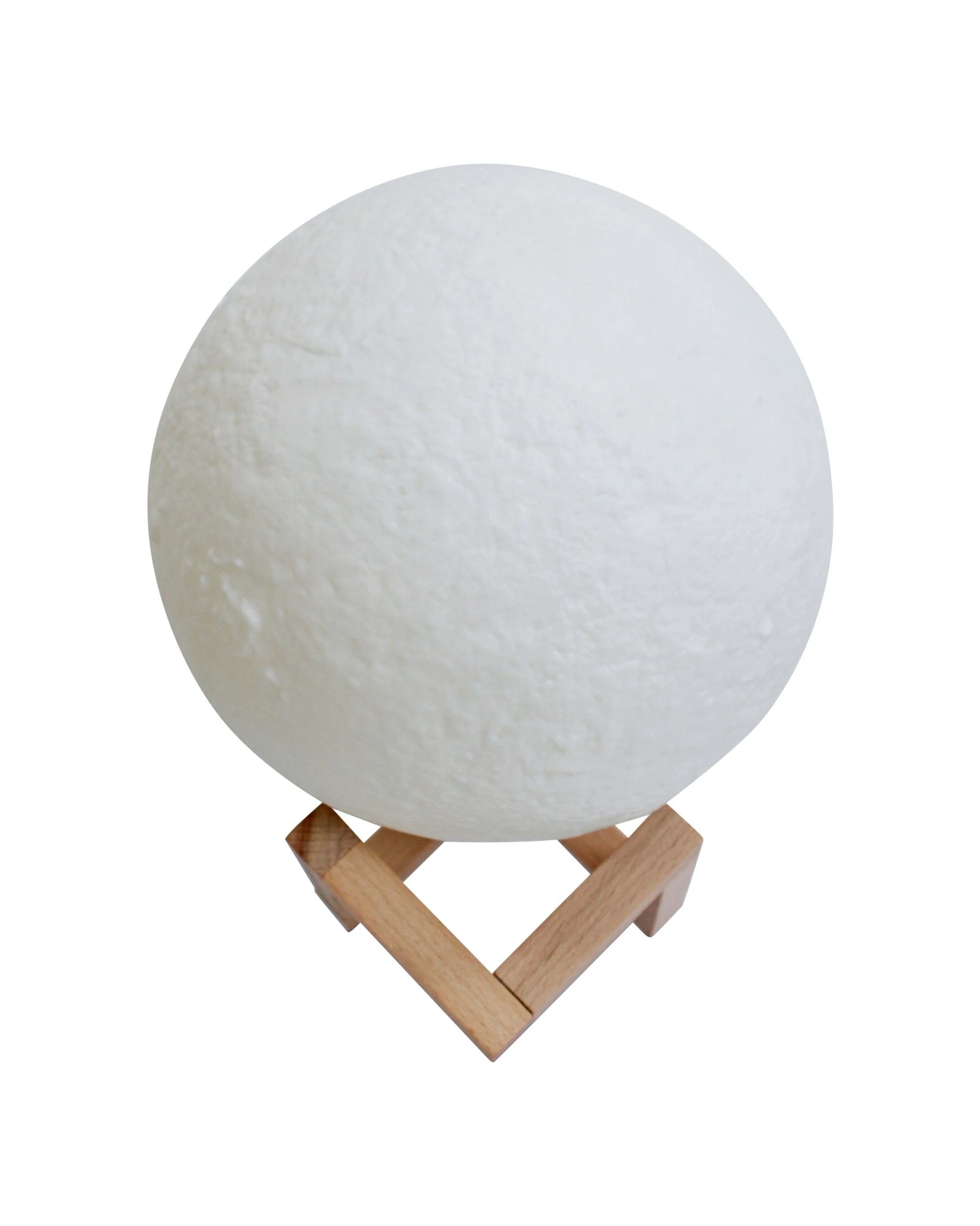 2 LVD Usb Moon Lamp Home Nursery Decor Children Baby With Wood Frame 17x21cm - Multi, 2 of 2
