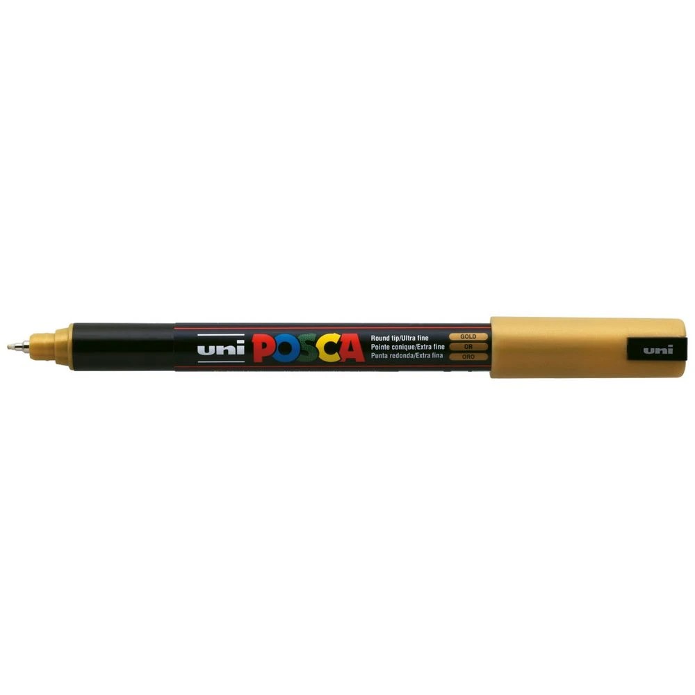 1 POSCA PC 1MR Paint Marker Gold, 1 of 7