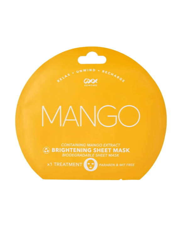 OXX Skincare Brightening Sheet Mask - Mango Extract