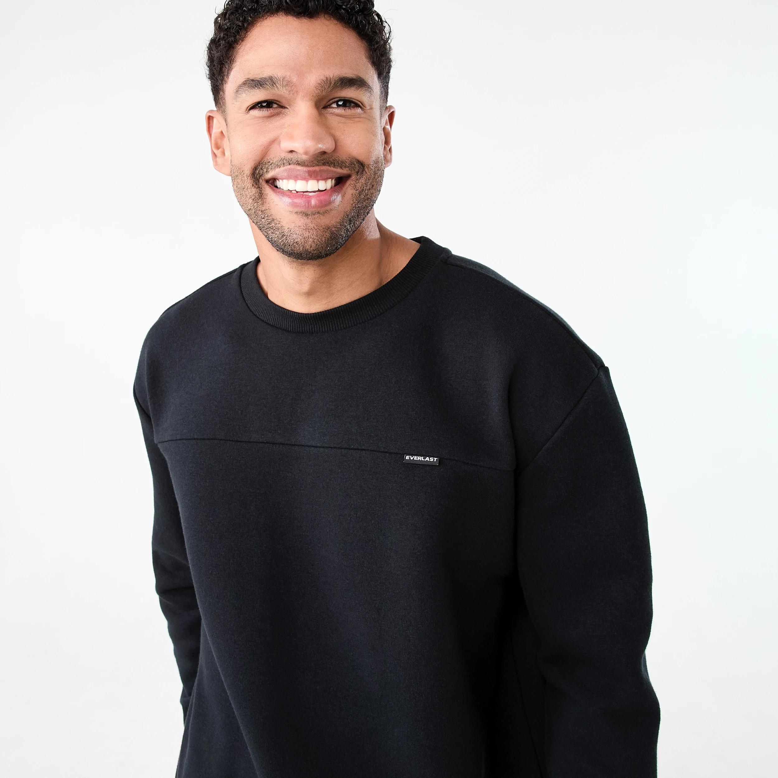 4 Everlast Mens Street Crew Neck Sweatshirt Black, 4 of 6