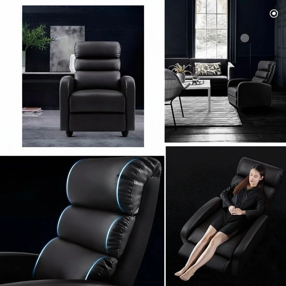 4 Artiss Recliner Armchair   Faux Leather Bolivia, 4 of 7