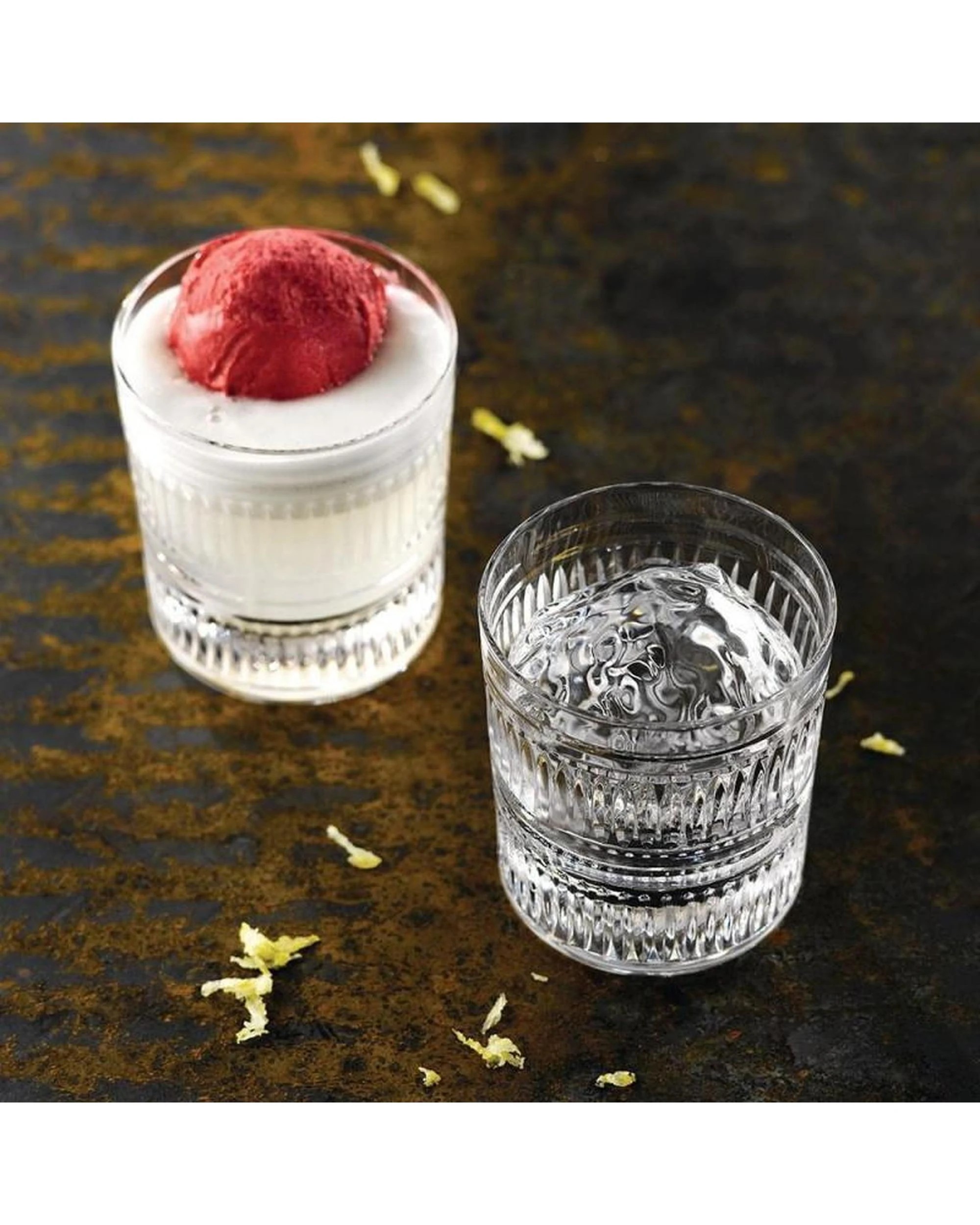 4 Royal Doulton R&D Collection Radial Tumbler Pair  Set of 2 - Clear, 4 of 5